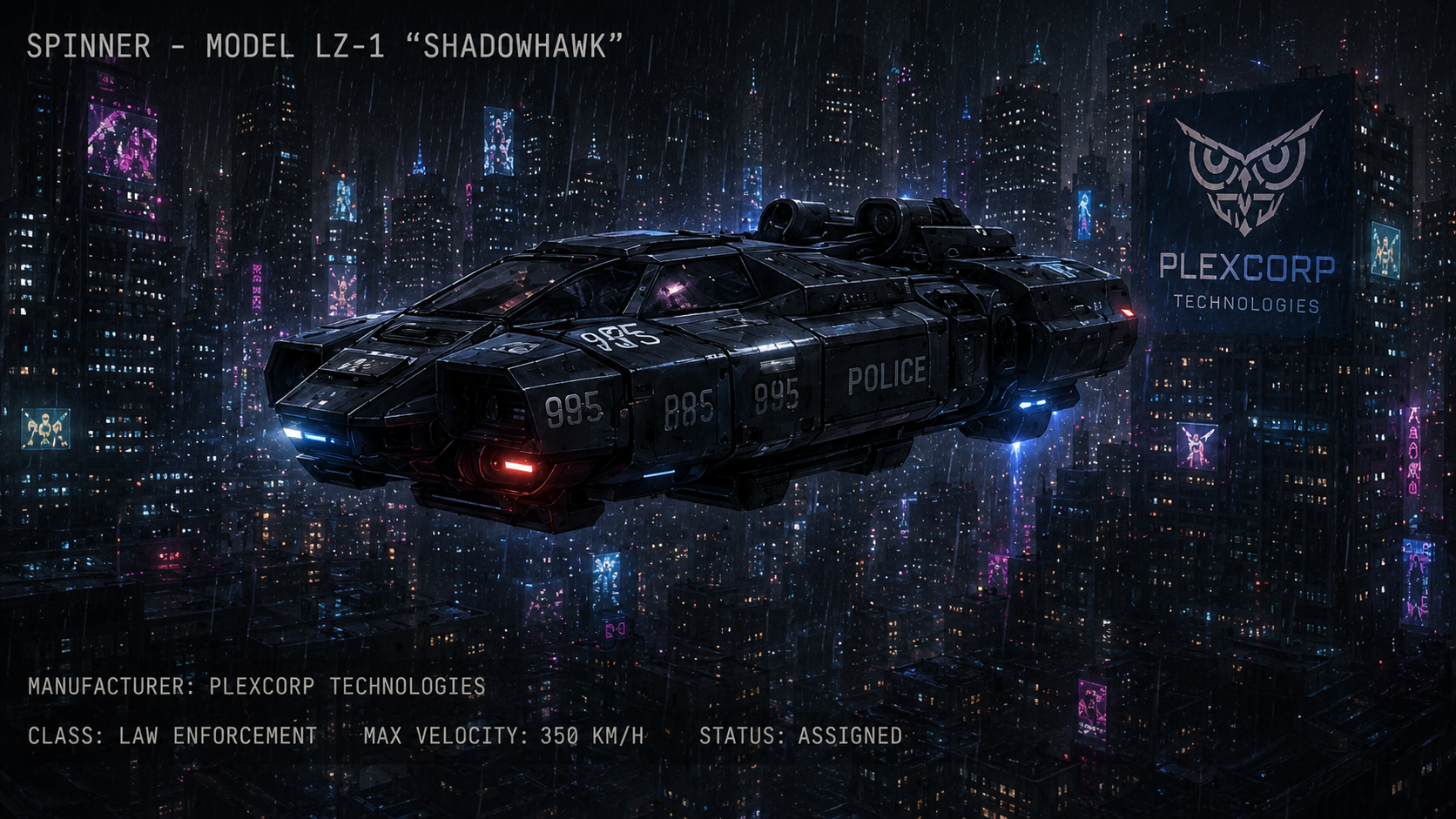 Spinner model LZ-1 Shadowhawk